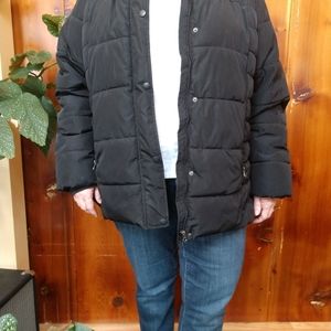 Women's plus size hooded parka